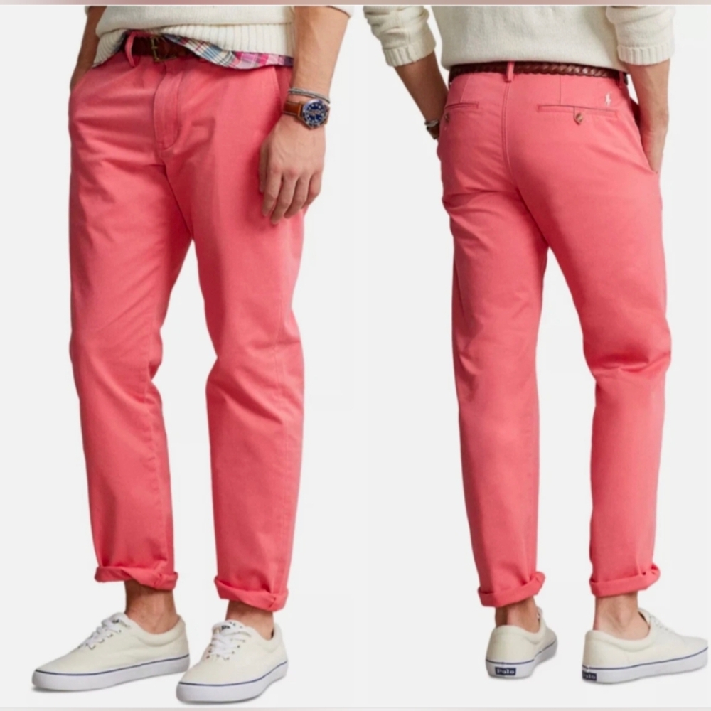 Polo Ralph Lauren Stretch Straight Fit Trouser Pants Size 32 x 30 New With Tags
